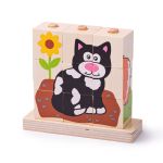 Bigjigs Дървени кубчета с животни - Image 3