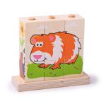 Bigjigs Дървени кубчета с животни - Image 5
