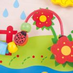 Bigjigs Дървен борд с активни занимания, Цветя - Image 5