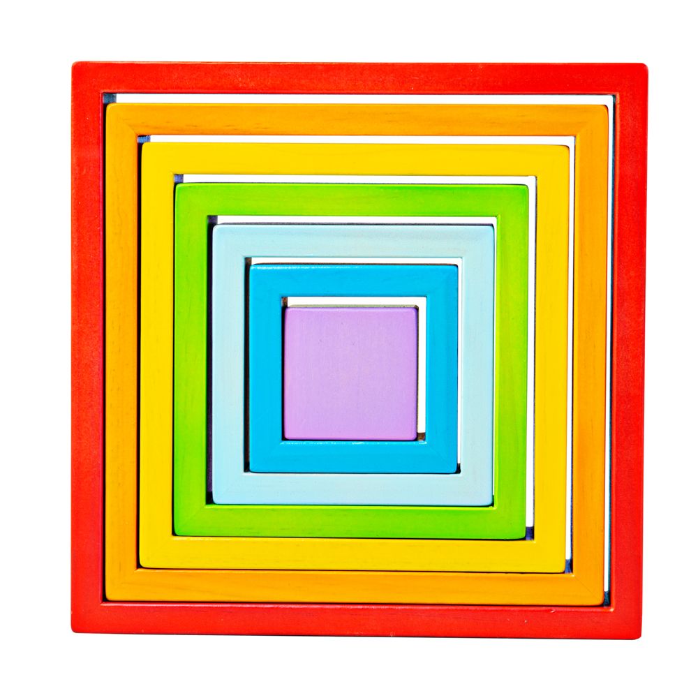 BB301-bigjigs-tzvetni-kvadrati-za-podrejdane BIGJIGS Дървени цветни квадрати за подреждане