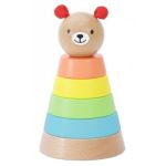 Classic World Дървена кула с цветни рингове, Мече - Image 2