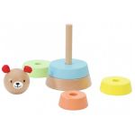 Classic World Дървена кула с цветни рингове, Мече - Image 3