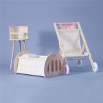 Classic World Дървено столче за хранене на кукли - Image 3