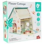 Classic World Цветна дървена къща за кукли с обзавеждане - Image 7