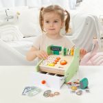 Classic World Детски дървен касов апарат с банкноти - Image 7