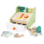 Classic World Детски дървен касов апарат с банкноти - Image 2