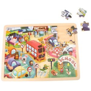 Classic World Дървен пъзел, Градът на животните