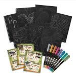 DinosArt Книжка за оцветяване с к-т флумастери, Динозаври - Image 2