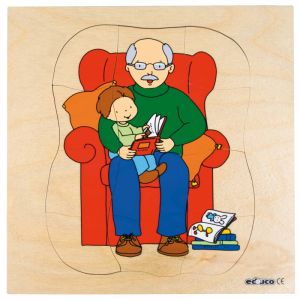 Educo Многослоен пъзел – От бебе до дядо