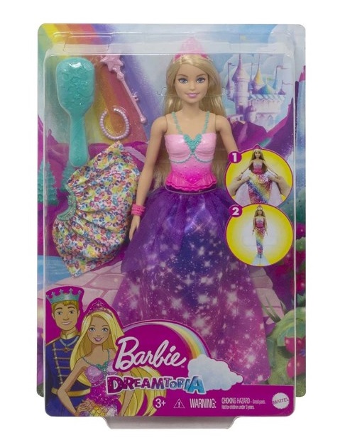 GTF92-kukla-barbie-printzesa-dreamtopia Кукла Barbie Принцеса с дрехи на русалка - Image 1