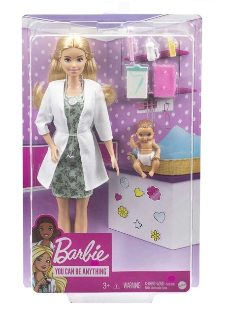 GVK03-kukla-barbie-pediatar Кукла Barbie Педиатър с бебе