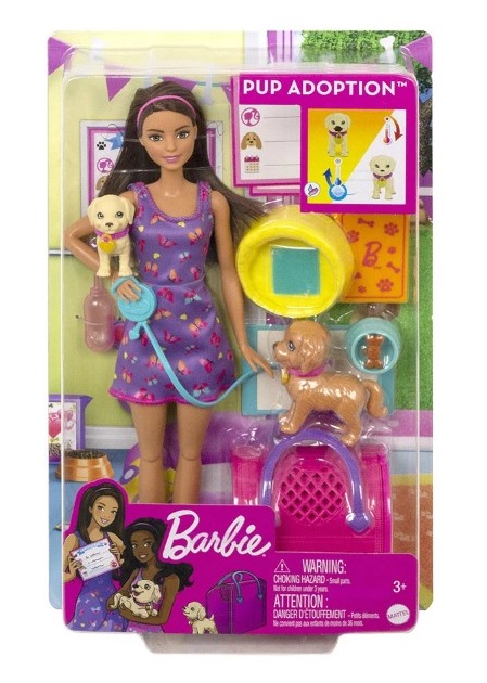 HKD86-kukla-barbie-s-kuchentza Кукла Barbie с кученца - Image 1