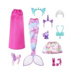 Кукла Barbie Принцеса с дрехи на фея и русалка - Image 5