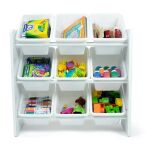 Дървен етажерка с 9 кутии за книги и играчки, Ginger Home - Image 2