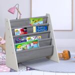 Дървена етажерка за книги и играчки, White/Gray, Ginger Home - Image 3