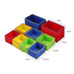 Дървена етажерка с 9 текстилни кутии за играчки, Ginger Home - Image 7