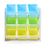 Дървен етажерка с 9 кутии за играчки и книжки, Ginger Home - Image 4