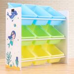 Дървен етажерка с 9 кутии за играчки и книжки, Ginger Home - Image 8