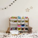 Дървена етажерка с 16 кутии за детска стая, Wood/White, Ginger Home - Image 5