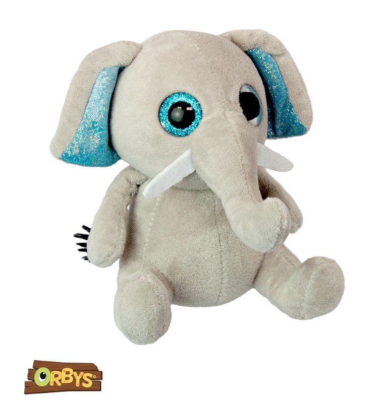 K7707-plusheno-slonche-s-golemi-ochi-wild-planet Wild Planet Плюшено слонче, 18 см - Image 1