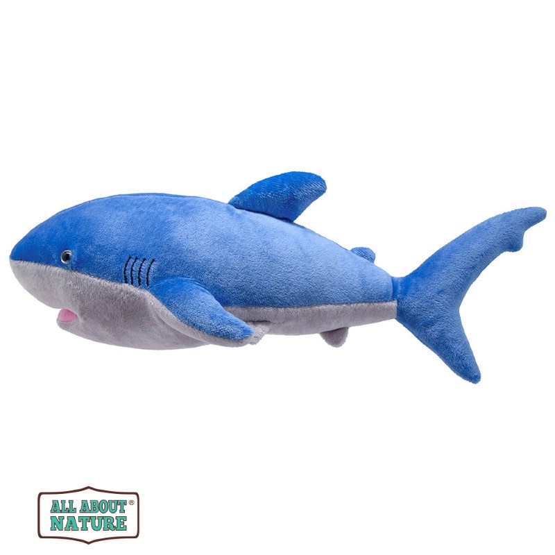 K8268-plushena-igrachka-sinya-akula-wild-planet Wild Planet Плюшена синя акула, 40 см - Image 1