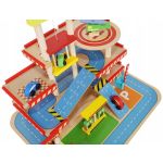 Kruzzel Дървен триетажен паркинг с колички - Image 4