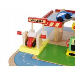 Kruzzel Дървен триетажен паркинг с колички - Image 6