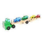 Kruzzel Дървен камион с ремарке и колички - Image 3