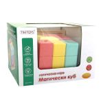 Lelin Toys Дървен логически пъзел, Цветен куб - Image 3