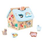 Lelin Toys Дървенa ферма с животни за сортиране - Image 2