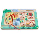 Lelin Toys Дървен магнитен лабиринт, Трафик - Image 4