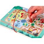 Lelin Toys Дървен магнитен лабиринт, Трафик - Image 3