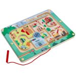 Lelin Toys Дървен магнитен лабиринт, Трафик - Image 2