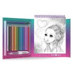 Nebulous Stars Книжка за оцветяване с акварелни моливи, Звездни картини - Image 2