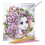 Nebulous Stars Книжка за оцветяване с акварелни моливи, Звездни картини - Image 3