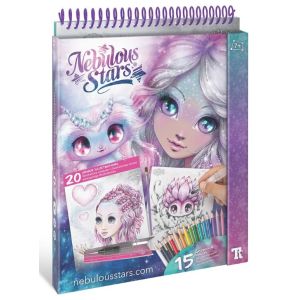Nebulous Stars Книжка за оцветяване с акварелни моливи