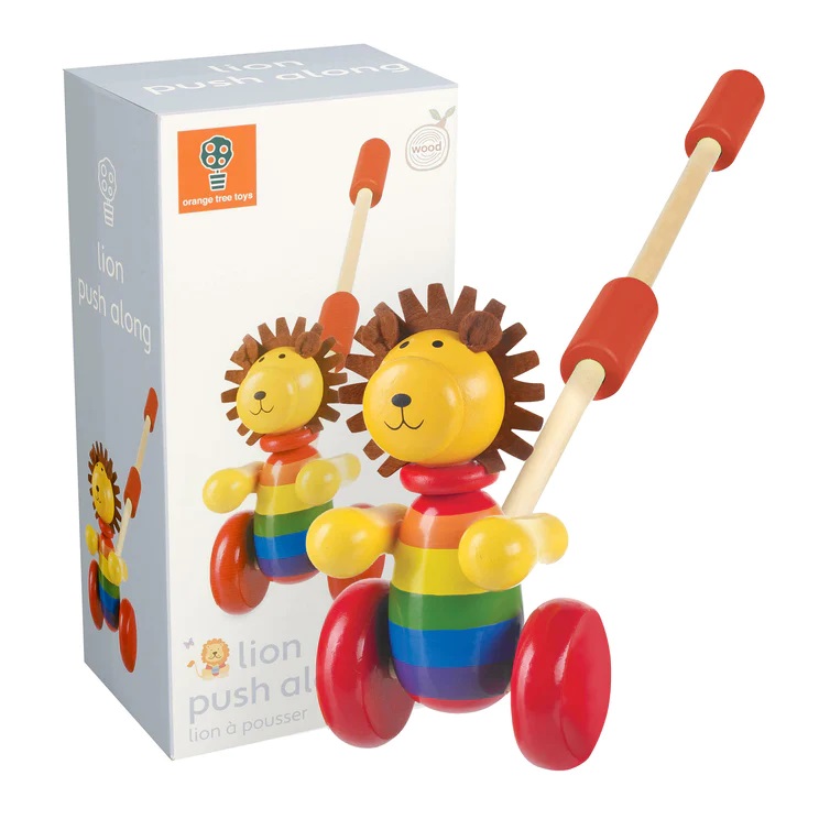 OTT02667dyrvena-butalka-lyvche-orange-tree-toys Дървена буталка Лъвче, Orange Tree Toys