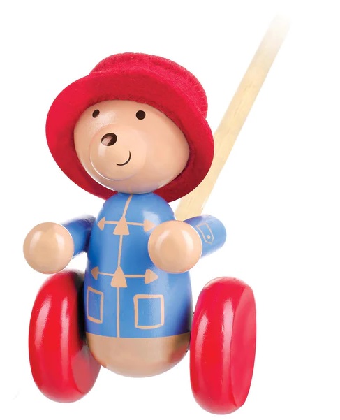 OTT02681-dyrvena-butalka-mecheto-paddington-1 Дървена буталка Мечето Падингтън, Orange Tree Toys