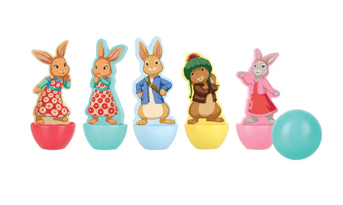 OTT03913-dyrven-bouling-zaicheto-pitar-orange-tree-toys Дървен мини боулинг Peter Rabbit™, Orange Tree Toys