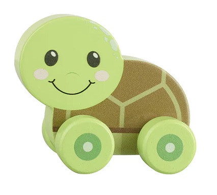 OTT07040-dyrvena-kostenurka-na-koleltza Дървена костенурка с въженце за дърпане, Orange Tree Toys