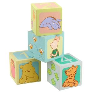 Дървени кубчета, Мечо Пух, Orange Tree Toys