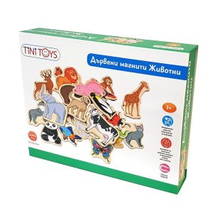 Tini Toys Дървени магнитни животни