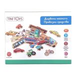 Lelin Toys Дървени магнити с превозни средства - Image 4