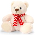 Плюшено полярно мече с шалче, 20 см - Keel Toys