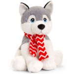 Плюшено куче хъски с шалче, 25 см - Keel Toys