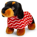 Плюшен дакел с коледен костюм, 25 см, Keel Toys - Image 3