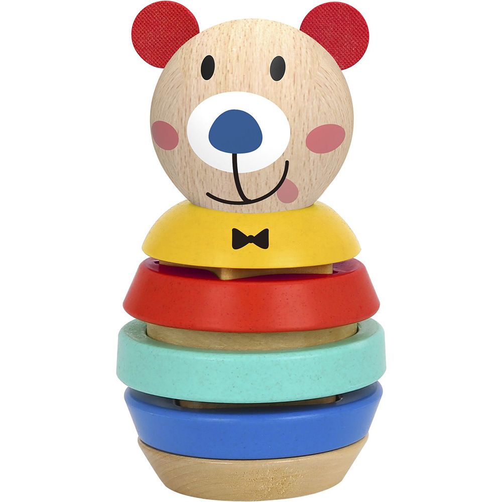 TF187-tooky-toy-dyrvena-igrachka-meche-s-ringove Tooky Toy Дървена играчка, Мече с рингове, TF187