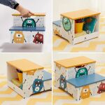 Дървено столче-стълба, Monster, Ginger Home - Image 7