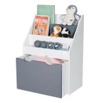 Дървена етажерка с рафтове за книжки и ракла за играчки, Ginger Home - Image 2