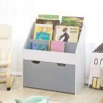 Дървена етажерка с рафтове за книжки и ракла за играчки, Ginger Home - Image 4